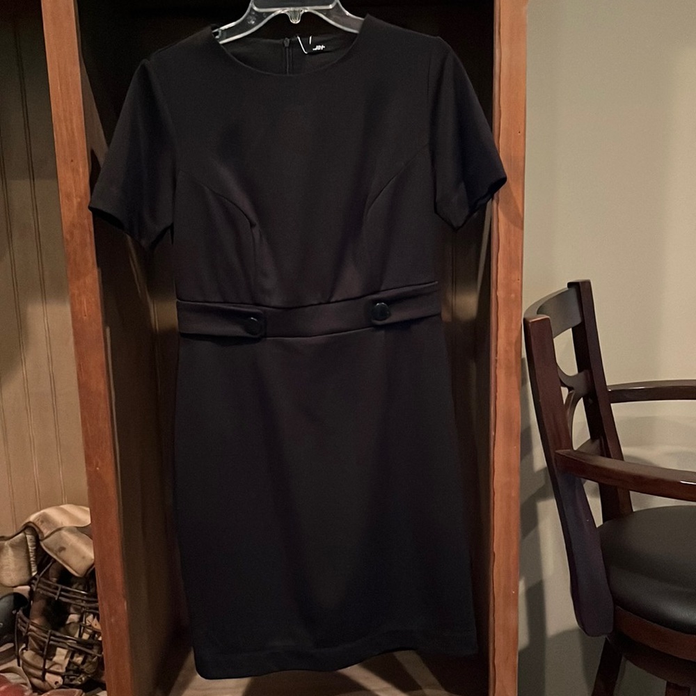 NWT. Black pencil dress in medium